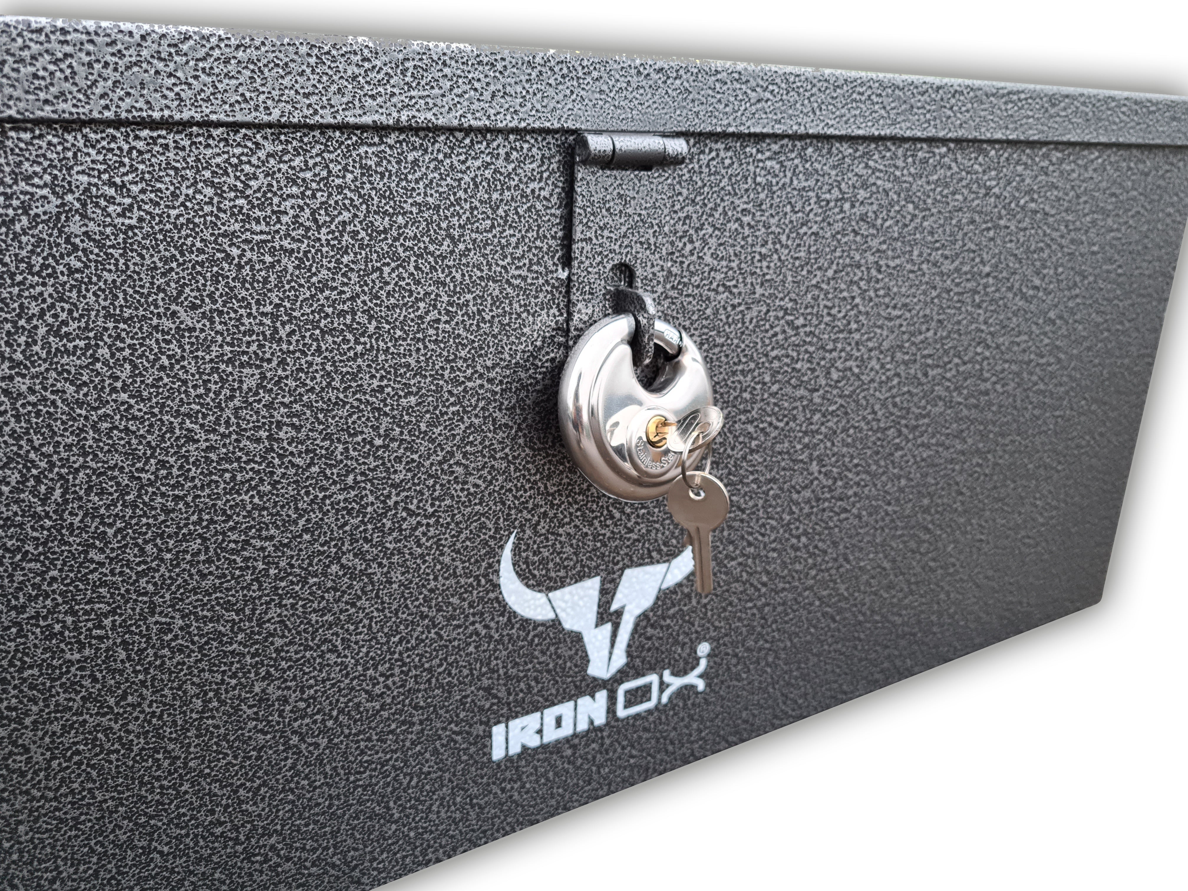 Steel Job Site Tool box Iron Ox® - 3 Piece Set - Free Discus Locks!