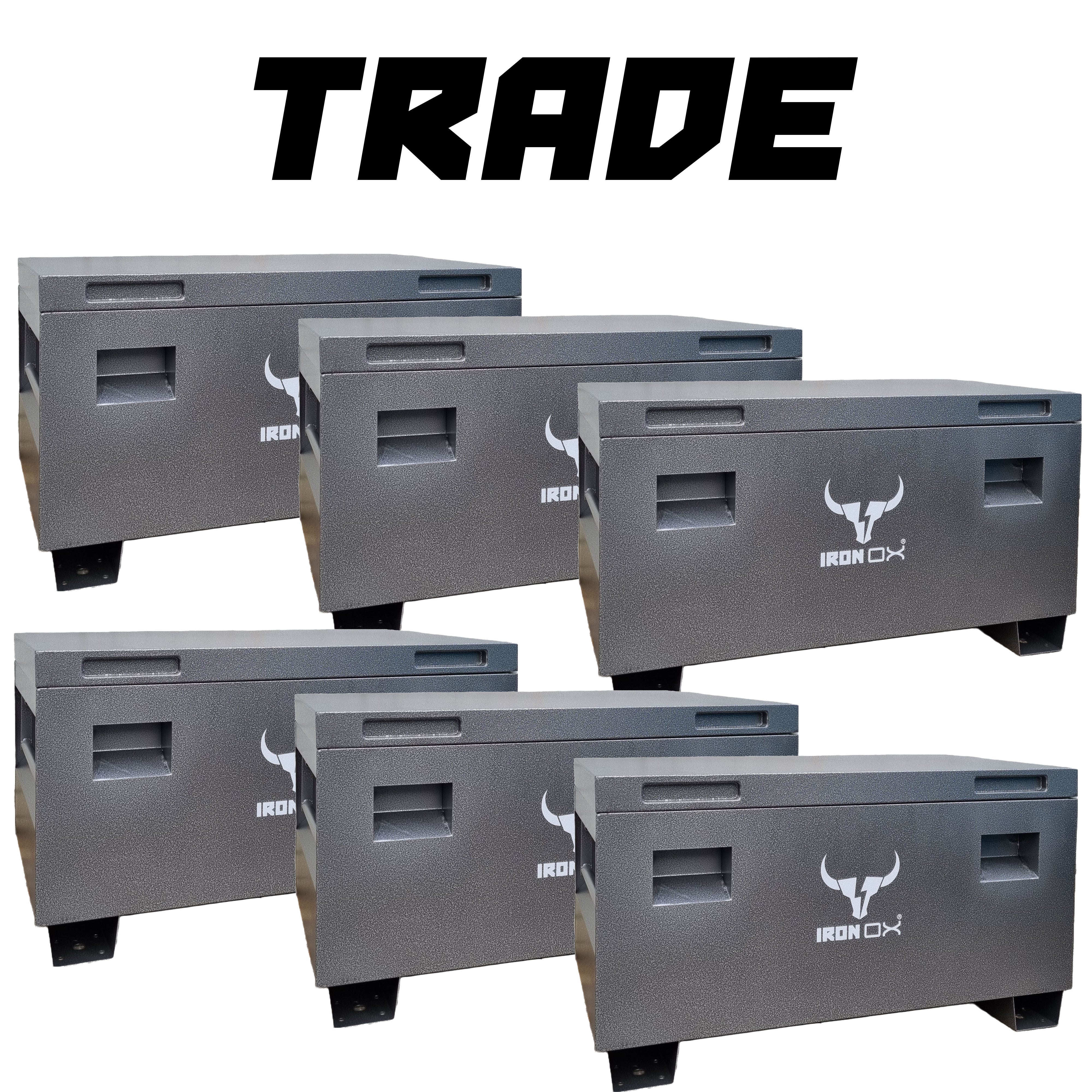 Iron Ox 45  Steel Job Site Tool box - TRADE DEAL