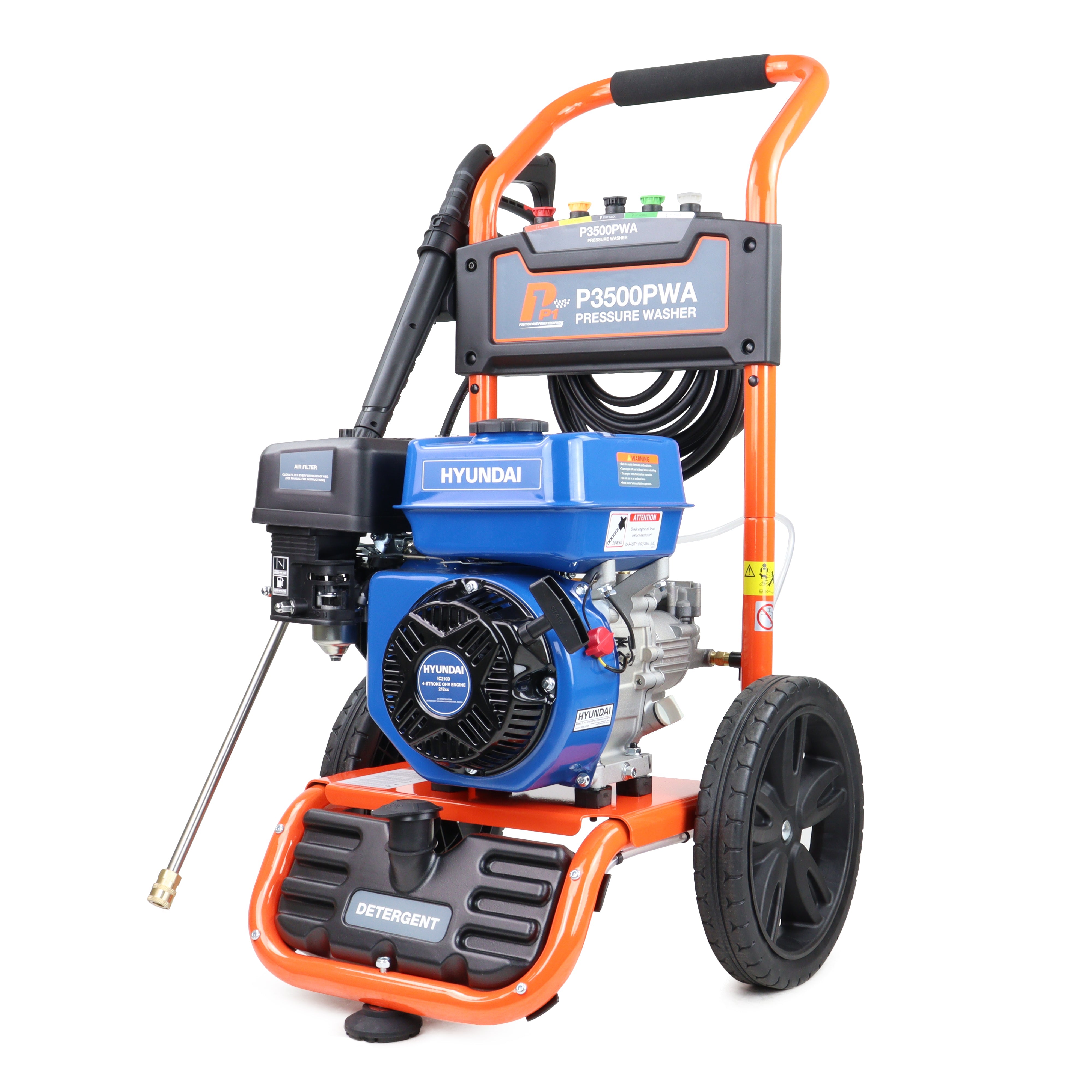 P1 Petrol Pressure Washer 3000psi / 207 bar | Hyundai IC210 Engine | P3500PWA